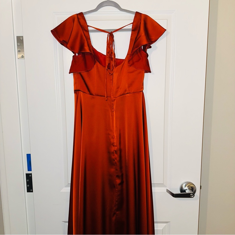 WORN ONCE! Paprika Wedding guest Gown - Picture 11 of 14